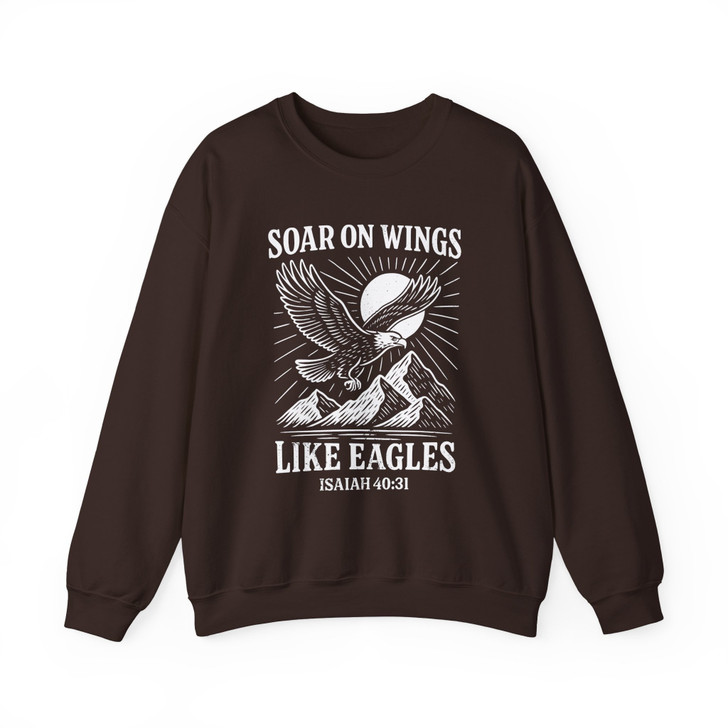 Soar On Wings Like Eagles Shirt Isaiah 40 31 Faith Sweatshirt S-5XL