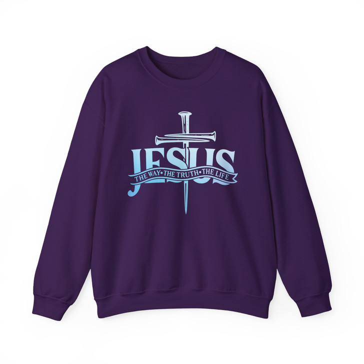 Jesus The Way The Truth The Life Shirt Christian Bible Verse Sweatshirt S-5XL