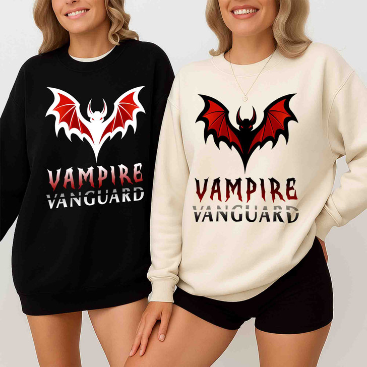 Vampire Vanguard Bloodlust Bat Shirt Gothic Sweatshirt S-5XL