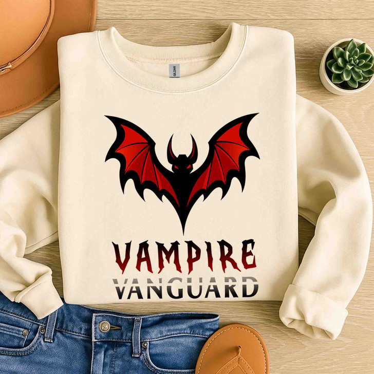 Vampire Vanguard Bloodlust Bat Shirt Gothic Sweatshirt S-5XL