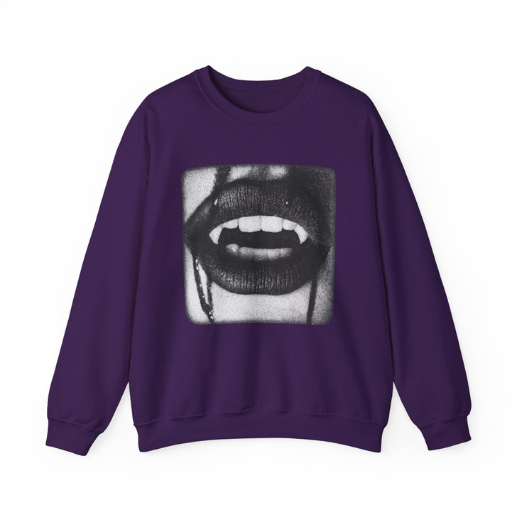 Vampire Fangs Black Goth Horror Shirt Sweatshirt S-5XL