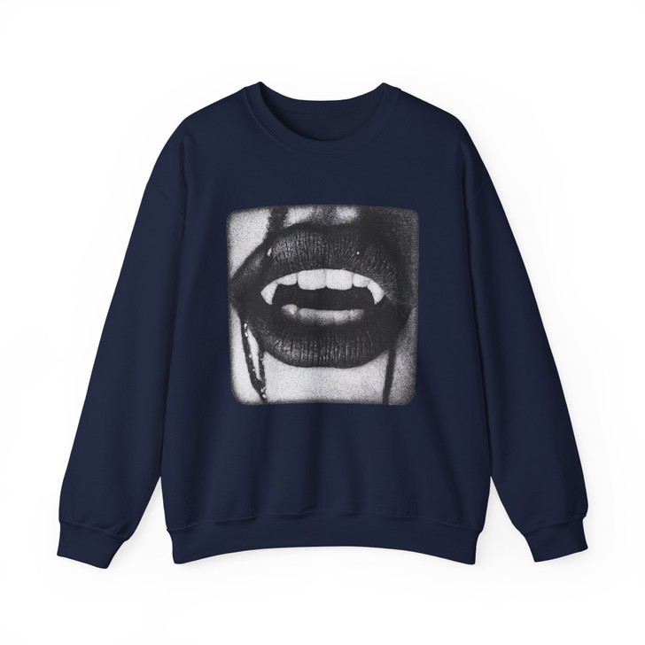 Vampire Fangs Black Goth Horror Shirt Sweatshirt S-5XL