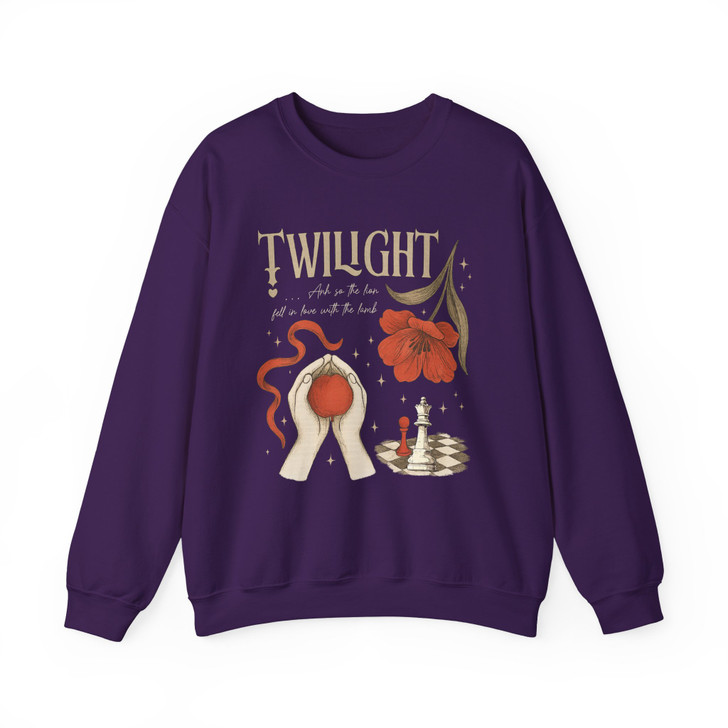 Retro Twilight So The Lion Fell In Love With The Lamb Shirt Sweatshirt S-5XL