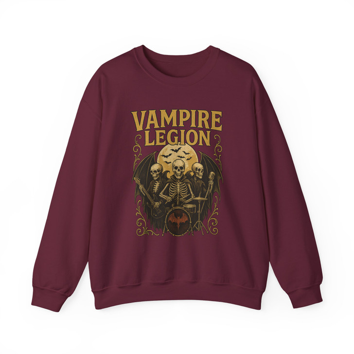 Vampires Shirt Gothic Skull Skeleton Graphic Sweatshirt S-5XL