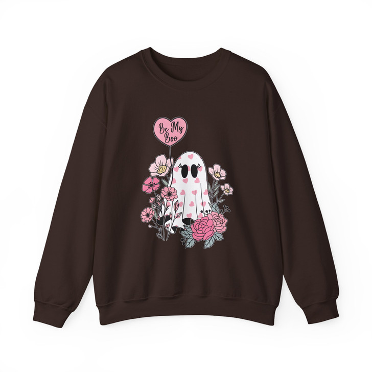 Cute Ghost Coffee Halloween Shirt Spooky Season Adult Sweatshirt S-5XL