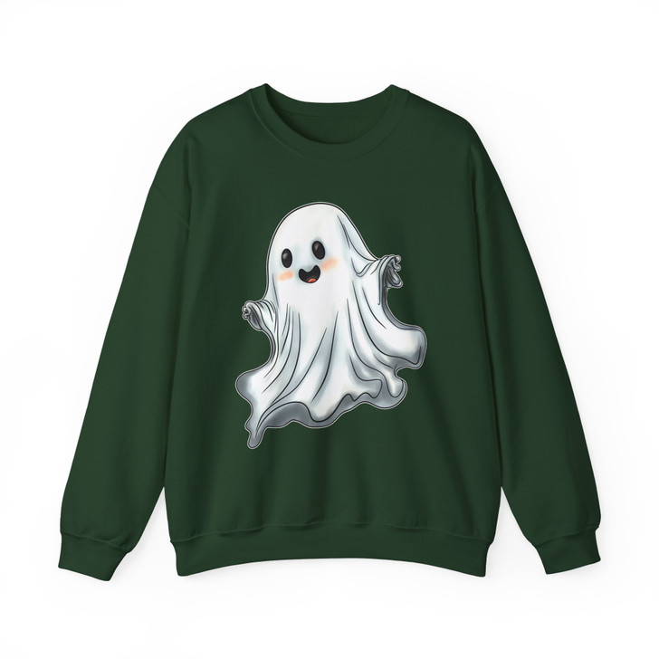 Shimmer Ghost Halloween Shirt Glitter Spooky Adult Sweatshirt S-5XL