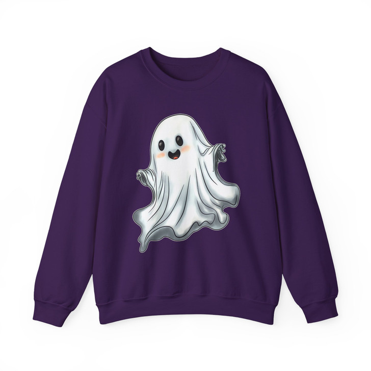 Shimmer Ghost Halloween Shirt Glitter Spooky Adult Sweatshirt S-5XL