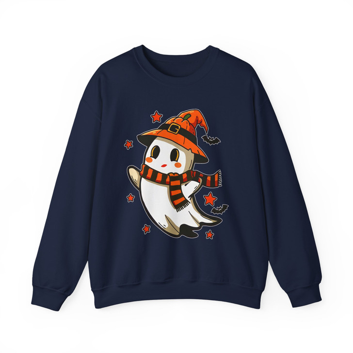 Funny Boo Ghost Halloween Shirt Cute Fall Adult Sweatshirt S-5XL