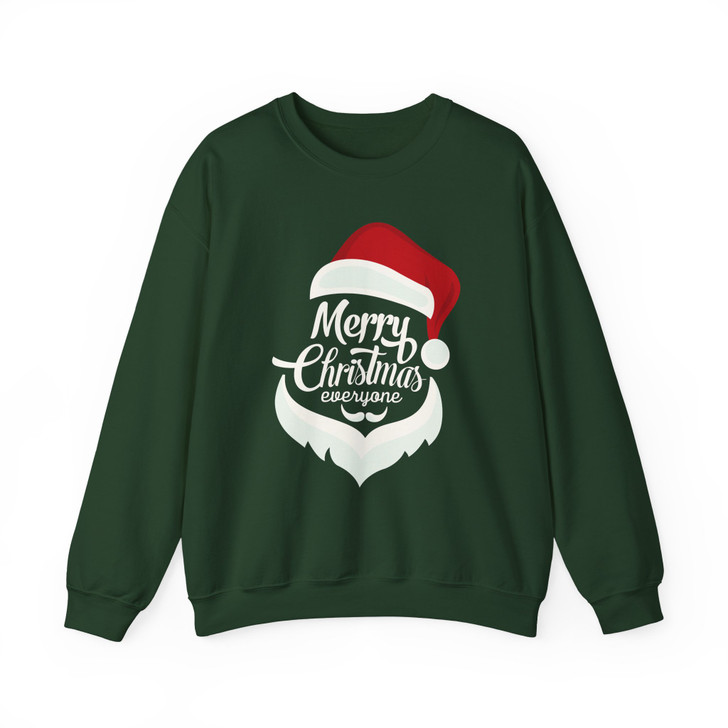 Merry Christmas Santa Joyful Mistletoe Winter Sweatshirt Sweatshirt S-5XL