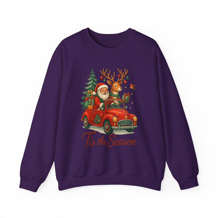 Funny Santa Tis The Season Christmas Sweatshirt Sweatshirt S-5XL