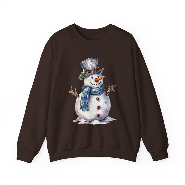 Christmas Snowman Holiday Crewneck Sweatshirt S-5XL