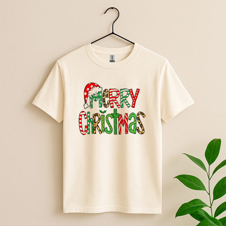 Festive Holiday Winter Christmas Crewneck Shirt T-shirt S-5XL