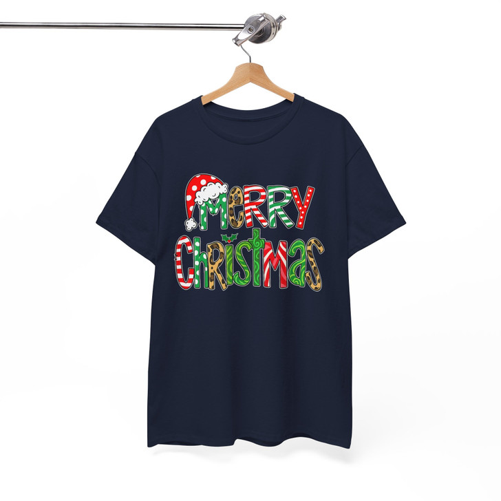 Festive Holiday Winter Christmas Crewneck Shirt T-shirt S-5XL