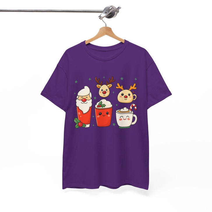 Christmas Coffee Lover Holiday Crewneck Shirt T-shirt S-5XL