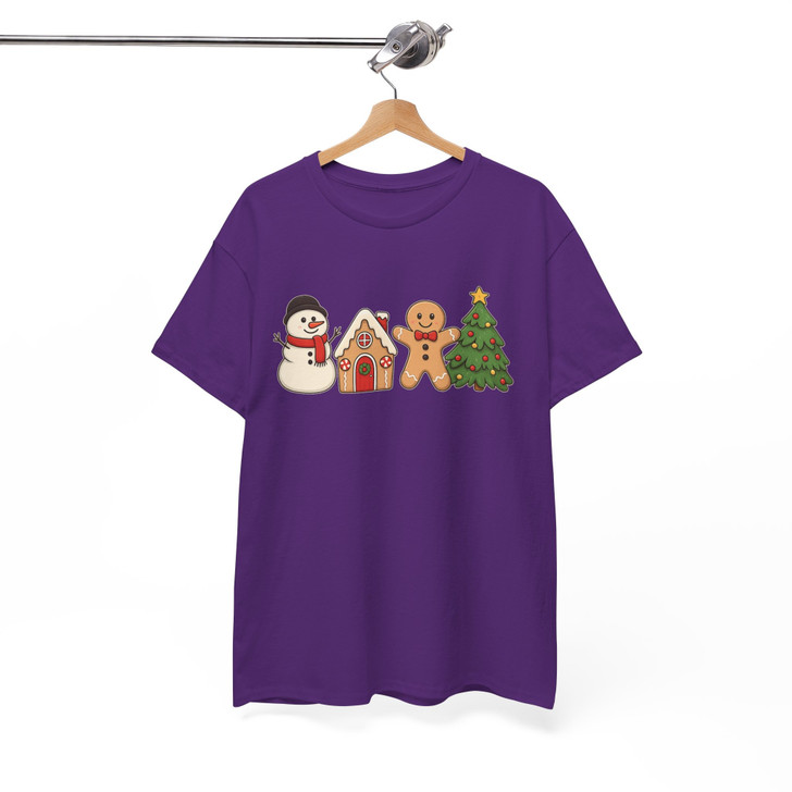 Festive Gingerbread Cookies Christmas Holiday Shirt T-shirt S-5XL