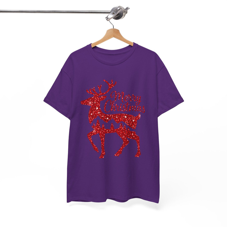 Cozy Winter Holiday Reindeer Graphic Christmas Shirt T-shirt S-5XL