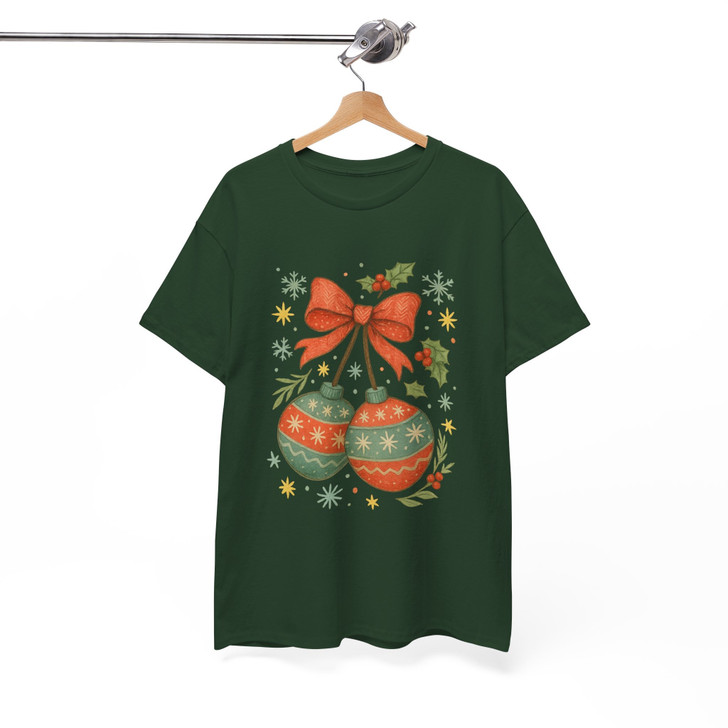 Coquette Christmas Cherries Girly Holiday Crewneck Shirt T-shirt S-5XL