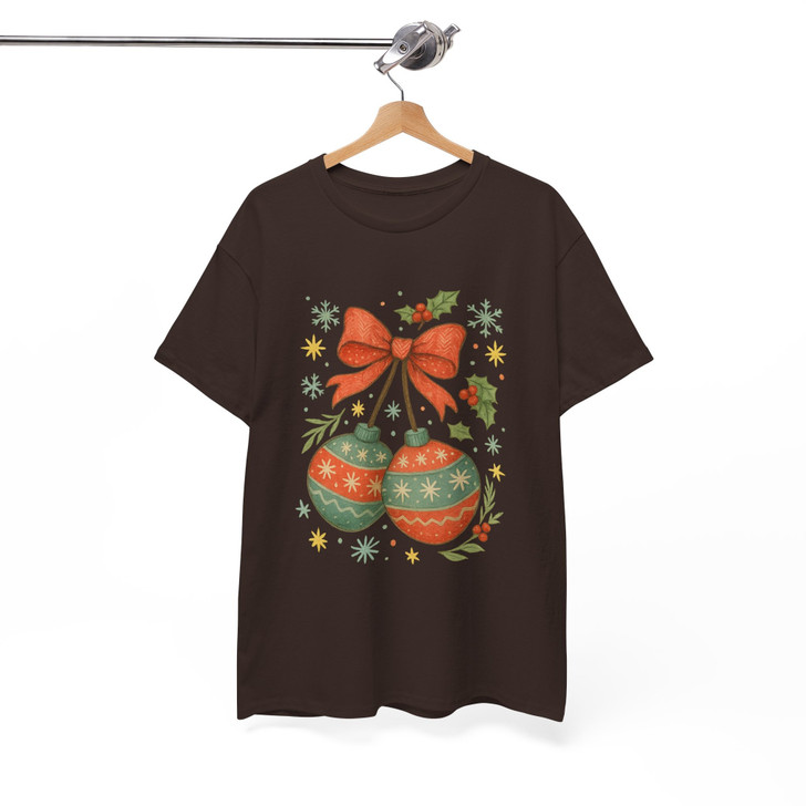 Coquette Christmas Cherries Girly Holiday Crewneck Shirt T-shirt S-5XL