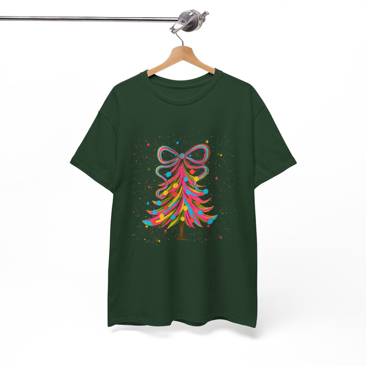 Colorful Christmas Tree Cozy Winter Holiday T-shirt S-5XL