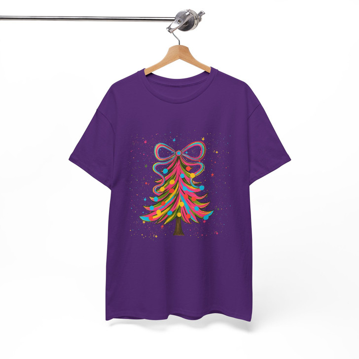 Colorful Christmas Tree Cozy Winter Holiday T-shirt S-5XL