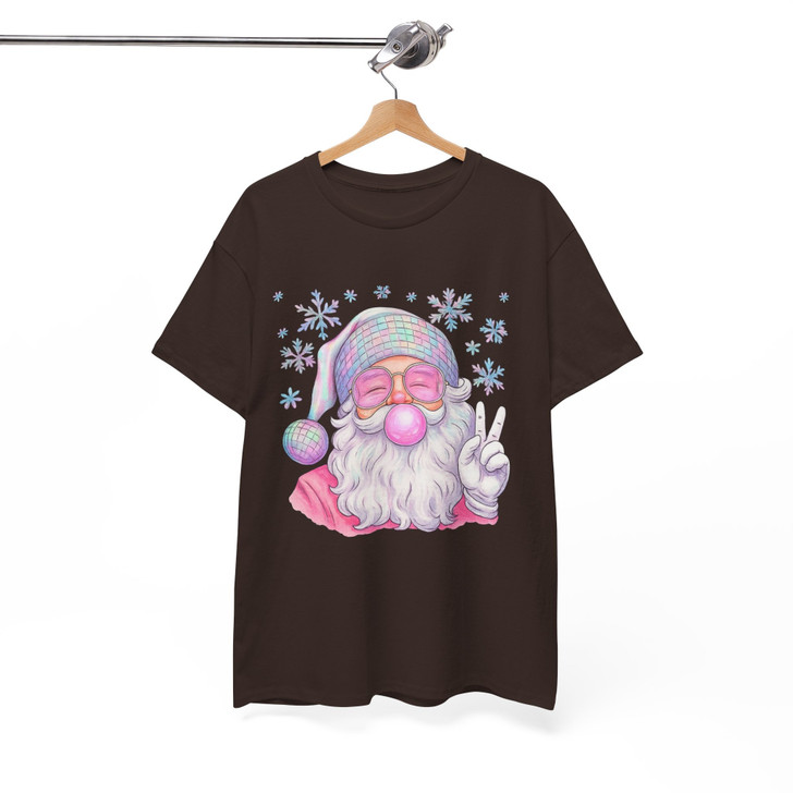 Disco Santa Retro Merry Christmas Holiday T-shirt S-5XL