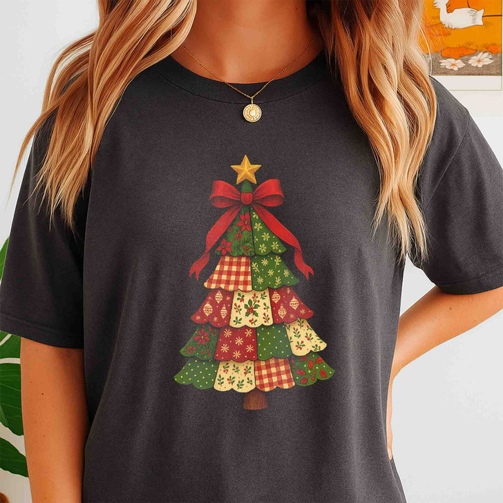Disco Ball Coquette Christmas Bow Holiday T-shirt S-5XL