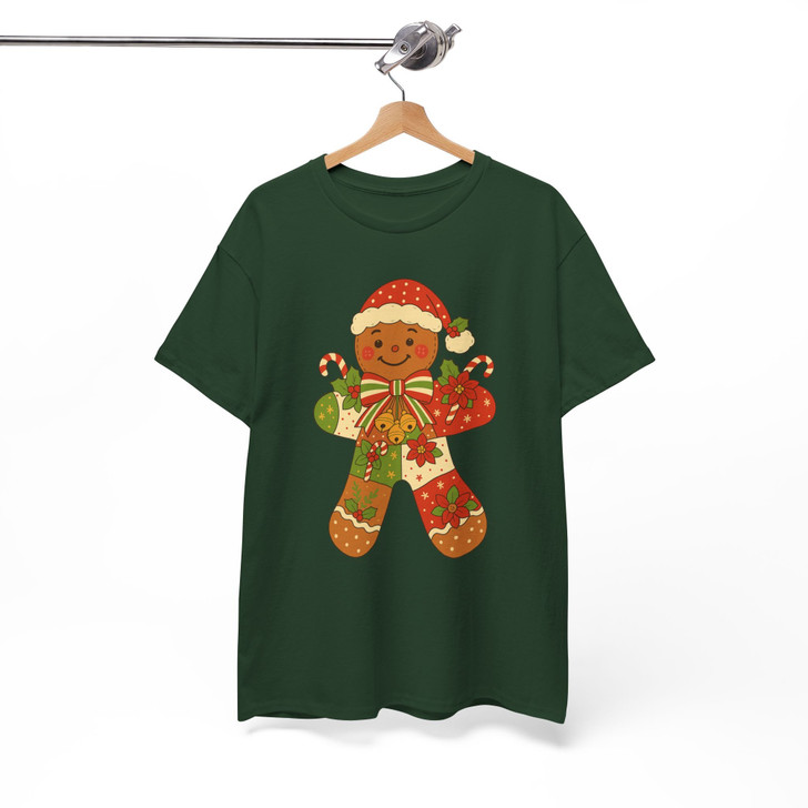 Gingerbread Holiday Cute Retro Christmas Baking T-shirt S-5XL