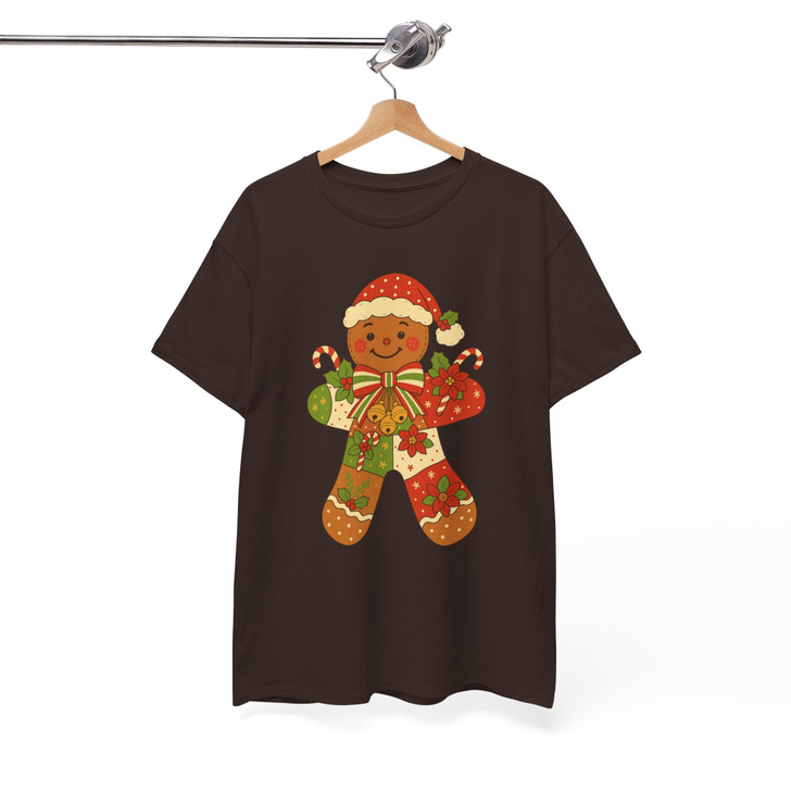 Gingerbread Holiday Cute Retro Christmas Baking T-shirt S-5XL