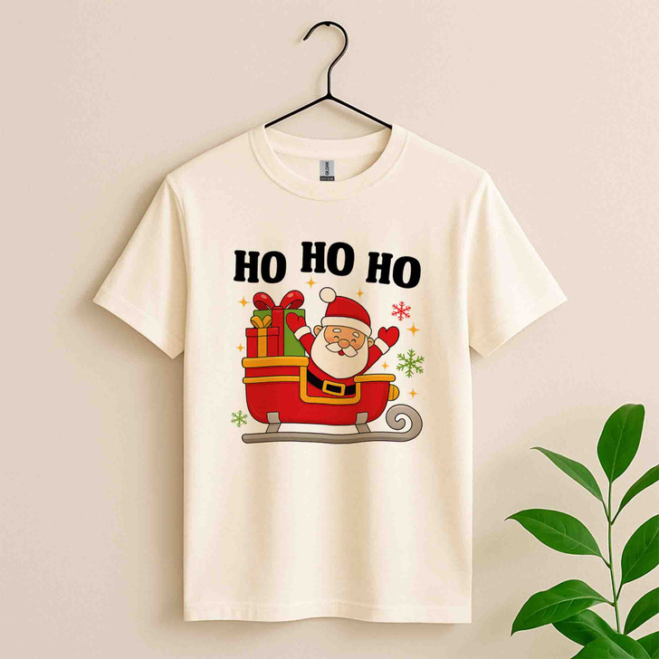 Christmas Santa Holiday Design Festive Gift Shirt T-shirt S-5XL