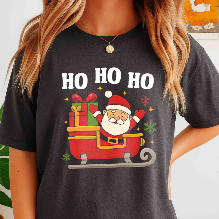 Christmas Santa Holiday Design Festive Gift Shirt T-shirt S-5XL