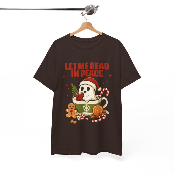 Ghost Reading Spooky Librarian T-shirt S-5XL