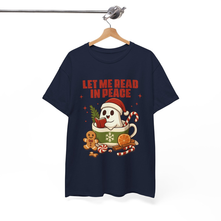 Ghost Reading Spooky Librarian T-shirt S-5XL