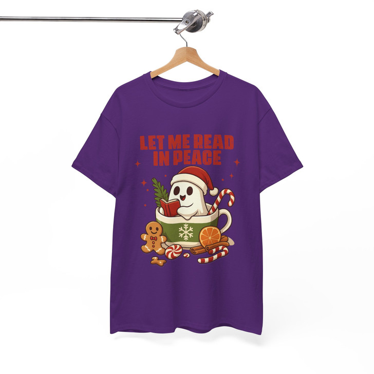 Ghost Reading Spooky Librarian T-shirt S-5XL
