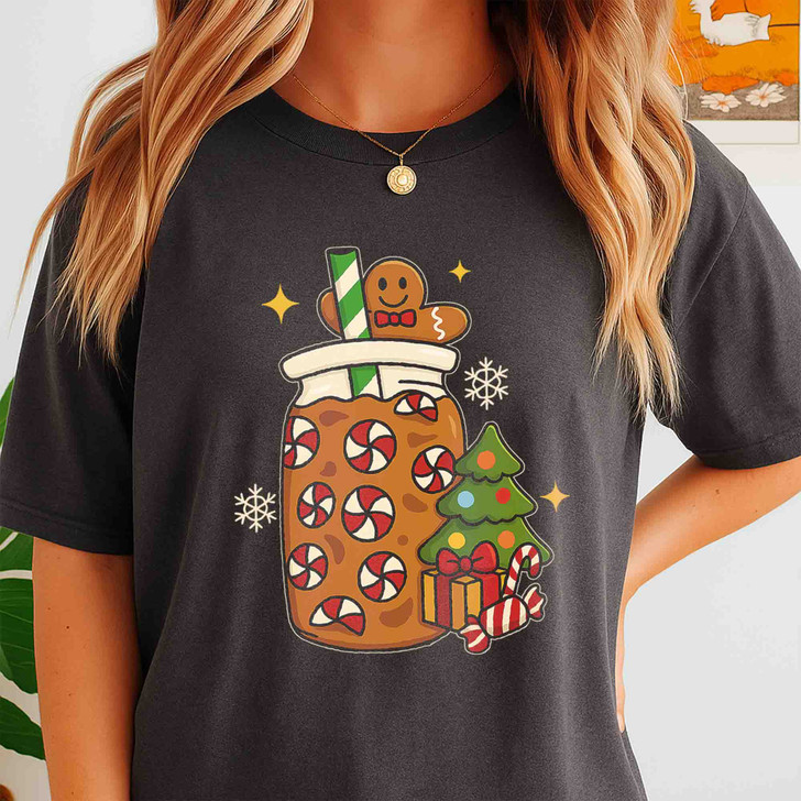 Gingerbread Cookie Cute Holiday Family Matching T-shirt S-5XL