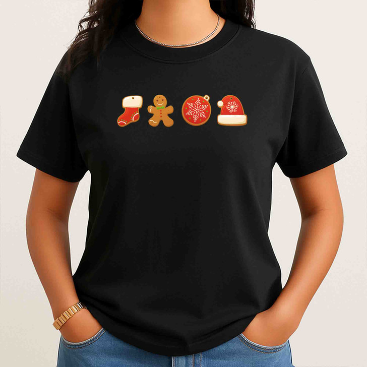 Christmas Cookie Baking Gingerbread Holiday T-shirt S-5XL
