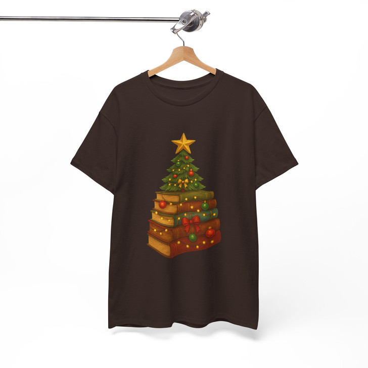 Book Tree Christmas Cozy Winter Reading Shirt T-shirt S-5XL