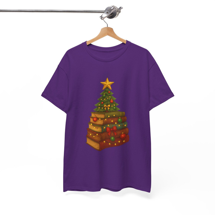 Book Tree Christmas Cozy Winter Reading Shirt T-shirt S-5XL
