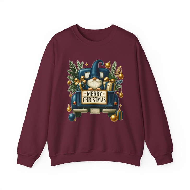 Cute Christmas Gnome Family Holiday Sweatshirt S-5XL