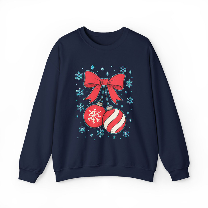 Retro Coquette Christmas Cherries Festive Holiday Sweatshirt S-5XL