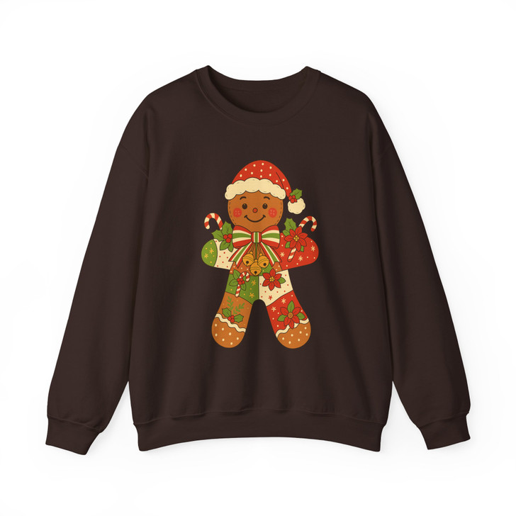 Gingerbread Holiday Cute Retro Christmas Baking Sweatshirt S-5XL