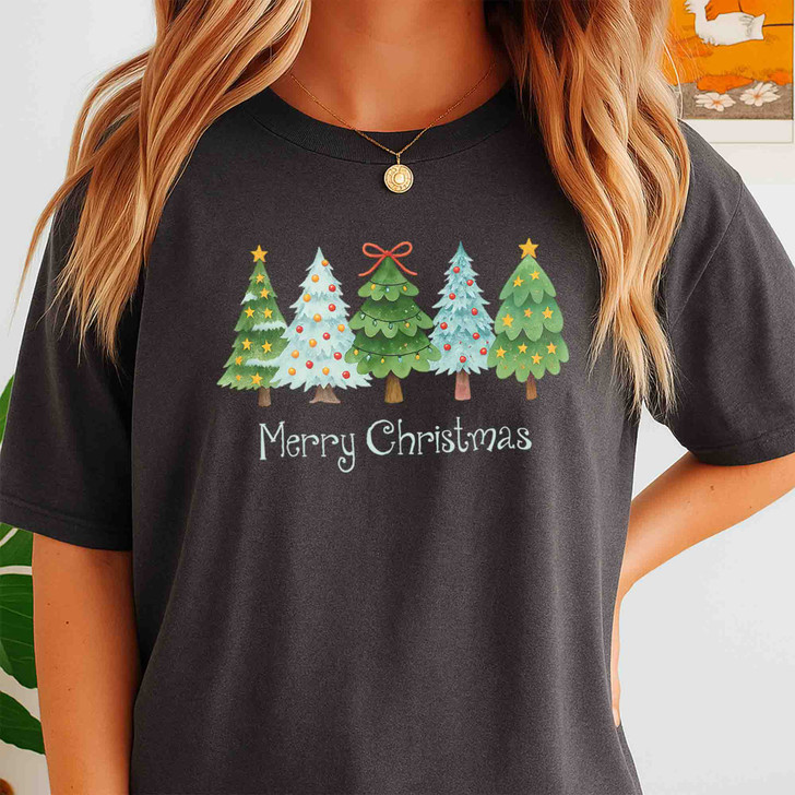 Vintage Christmas Tree Classic Xmas Holiday T-shirt S-5XL