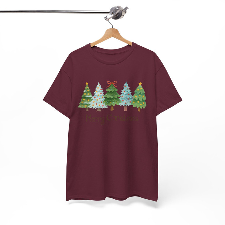 Vintage Christmas Tree Classic Xmas Holiday T-shirt S-5XL