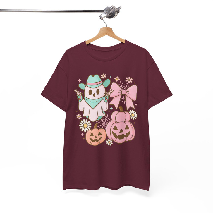 Adorable Halloween Cat Spooky Pumpkin Fall T-shirt S-5XL