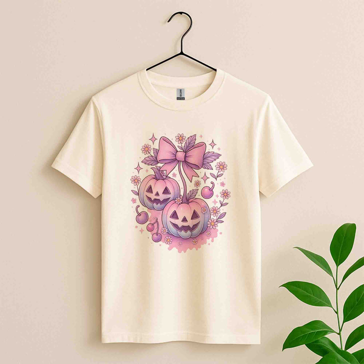 Cotton Candy Jack O’Lantern Pastel Pumpkin Ghost T-shirt S-5XL