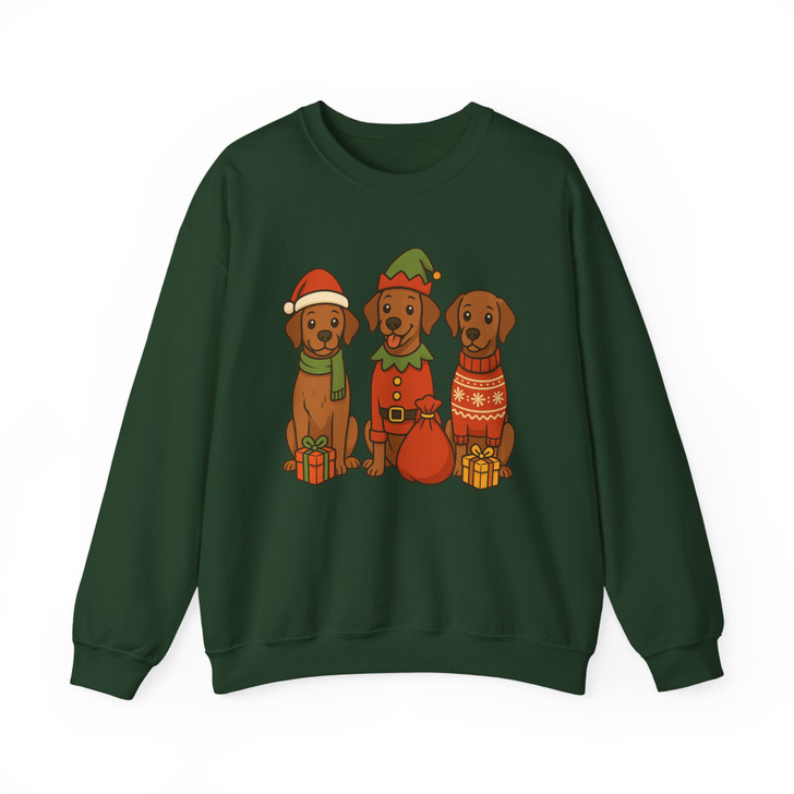 German Shorthaired Pointer Santa Elf Christmas Sweatshirt S-5XL