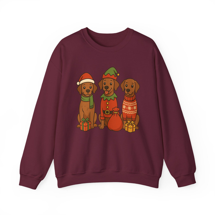 German Shorthaired Pointer Santa Elf Christmas Sweatshirt S-5XL