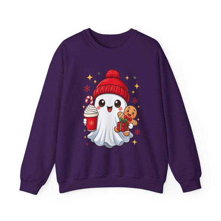 Cute Ghost Coffee Holiday Boojee Style Sweatshirt S-5XL
