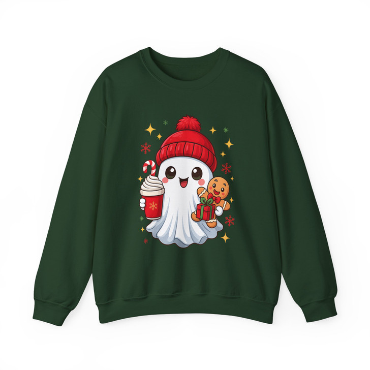 Cute Ghost Coffee Holiday Boojee Style Sweatshirt S-5XL