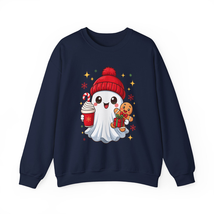 Cute Ghost Coffee Holiday Boojee Style Sweatshirt S-5XL