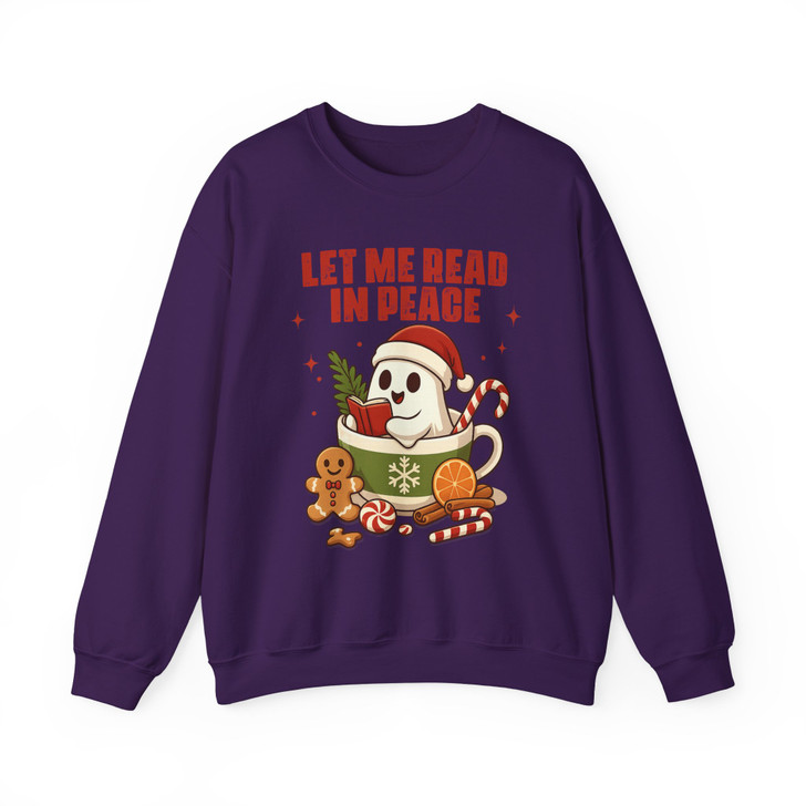 Ghost Reading Spooky Librarian Sweatshirt S-5XL